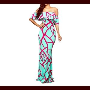 Off Shoulder Maxi Dress🛍❤️😍